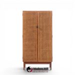 kipp stewart for calvin mid century walnut and cane front cabinet armoire