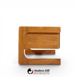 lou hodges mid century oak cantilever executive desk