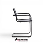 matteo grassi "mg" mid century italian leather dining chairs - set of 10