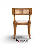 michael taylor for baker klismos mid century cane dining chairs - set of 4