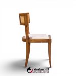 michael taylor for baker klismos mid century cane dining chairs - set of 4