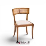 michael taylor for baker klismos mid century cane dining chairs - set of 4