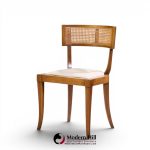 michael taylor for baker klismos mid century cane dining chairs - set of 4