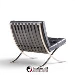 mies van der rohe for knoll mid century barcelona mid century lounge chairs - pair