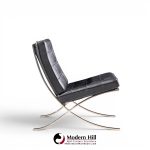 mies van der rohe for knoll mid century barcelona mid century lounge chairs - pair