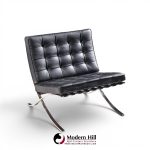 mies van der rohe for knoll mid century barcelona mid century lounge chairs - pair