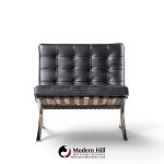 mies van der rohe for knoll mid century barcelona mid century lounge chairs - pair