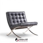 mies van der rohe for knoll mid century barcelona mid century lounge chairs - pair