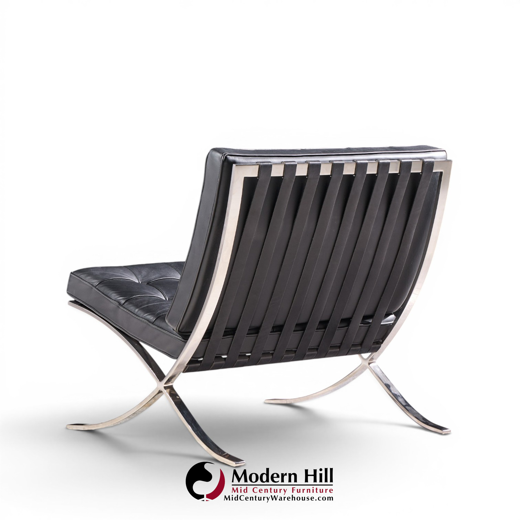 mies van der rohe for knoll mid century barcelona mid century lounge chairs - pair