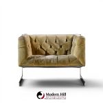 milo baughman for thayer coggin mid century cantilever steel tufted lounge chairs - pair
