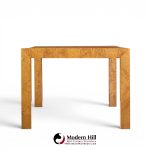 milo baughman for thayer coggin mid century dining table with 2 leaves
