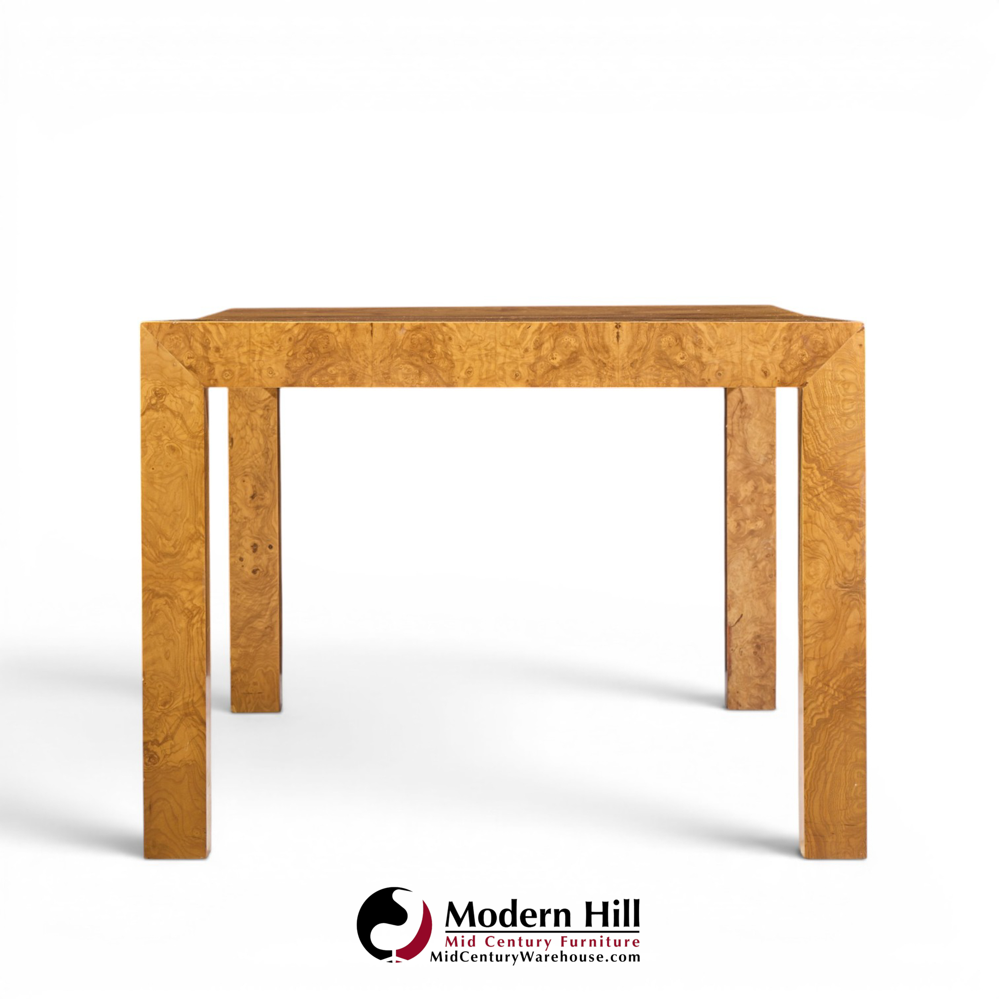 milo baughman for thayer coggin mid century dining table with 2 leaves