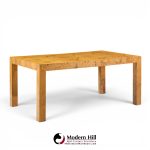 milo baughman for thayer coggin mid century dining table with 2 leaves