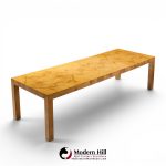 milo baughman for thayer coggin mid century dining table with 2 leaves