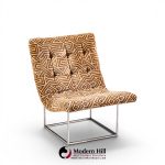 milo baughman for thayer coggin mid century thin line scoop chairs - pair