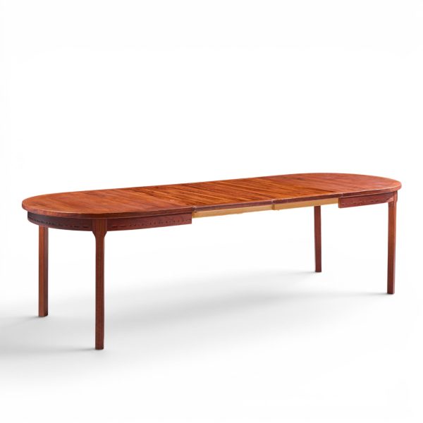 nils jonsson for troeds mid century swedish teak expanding dining table with 2 leaves