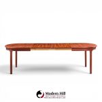 nils jonsson for troeds mid century swedish teak expanding dining table with 2 leaves