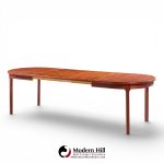 nils jonsson for troeds mid century swedish teak expanding dining table with 2 leaves