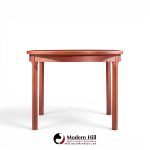 nils jonsson for troeds mid century swedish teak expanding dining table with 2 leaves