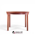 nils jonsson for troeds mid century swedish teak expanding dining table with 2 leaves