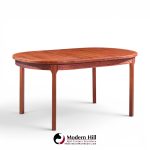 nils jonsson for troeds mid century swedish teak expanding dining table with 2 leaves