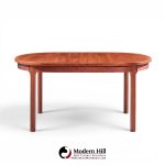nils jonsson for troeds mid century swedish teak expanding dining table with 2 leaves