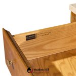 paul mccobb for calvin irwin collection mid century mahogany, brass and travertine double dresser