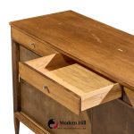 paul mccobb for calvin mid century mahogany and brass credenza