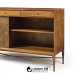 paul mccobb for calvin mid century mahogany and brass credenza
