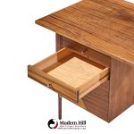 paul mccobb for calvin mid century mahogany and brass desk