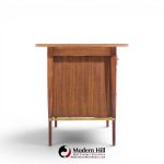 paul mccobb for calvin mid century mahogany and brass desk