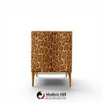 paul mccobb for calvin mid century walnut and brass chaise lounge