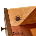 renzo rutili for johnson furniture mid century walnut and brass credenza