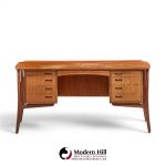 svend madsen mid century danish teak curved desk