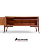 svend madsen mid century danish teak curved desk