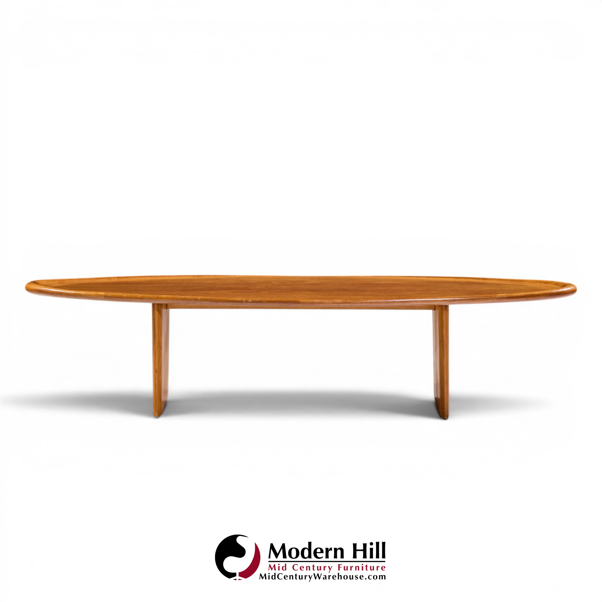 t.h. robsjohn gibbings for widdicomb model 3304 mid century mahogany surfboard coffee table
