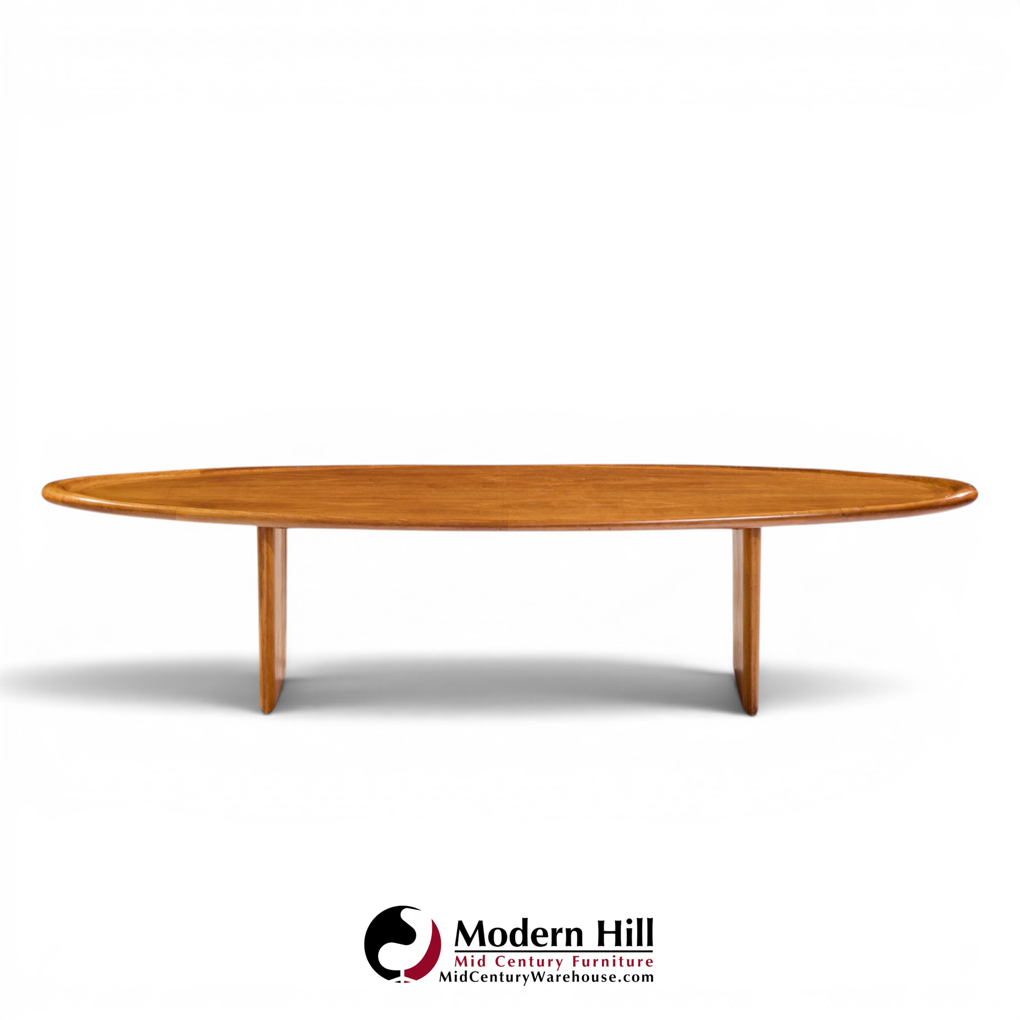 t.h. robsjohn gibbings for widdicomb model 3304 mid century mahogany surfboard coffee table