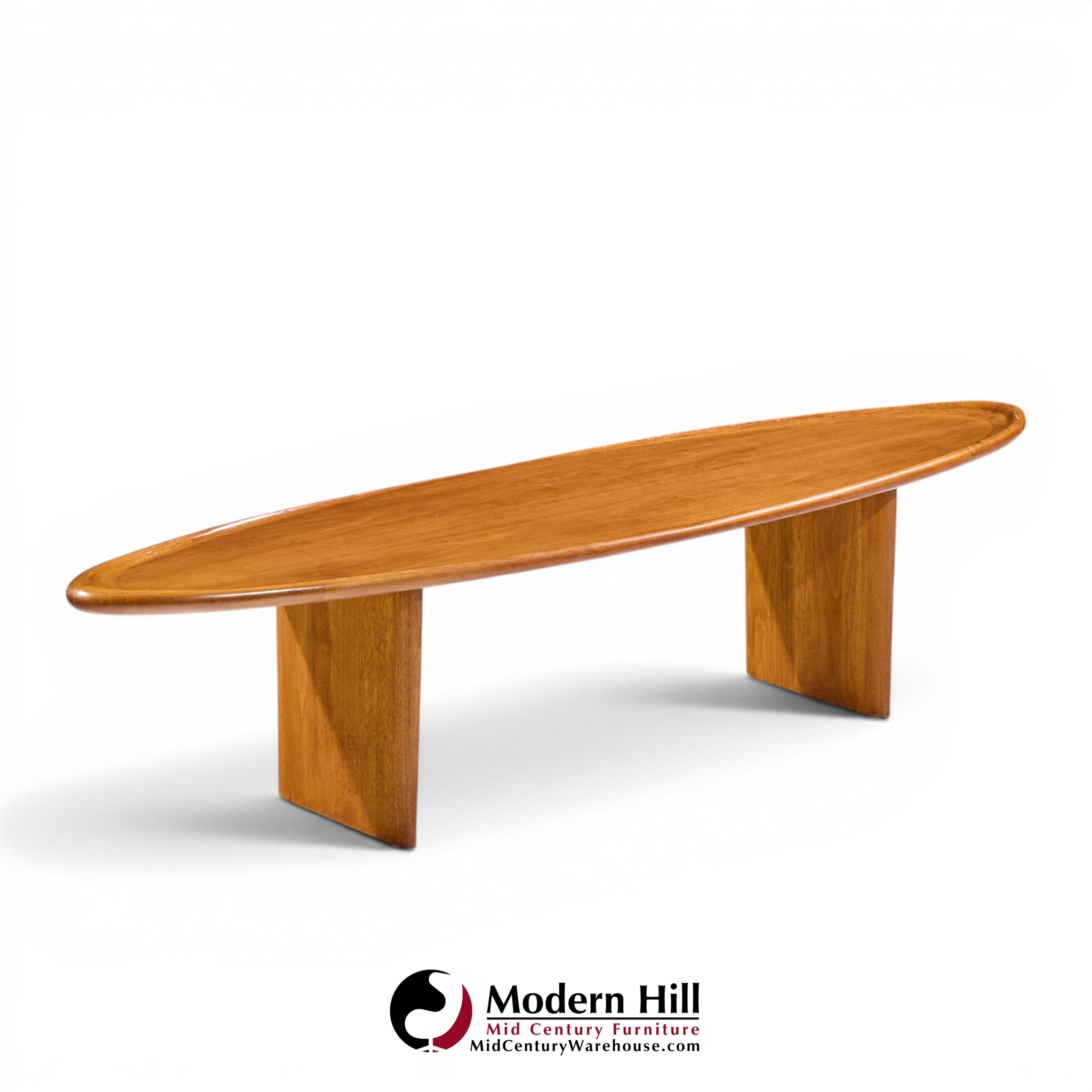 t.h. robsjohn gibbings for widdicomb model 3304 mid century mahogany surfboard coffee table