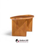 t.h. robsjohn gibbings for widdicomb model 3304 mid century mahogany surfboard coffee table