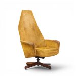 adrian pearsall mid century swivel chair