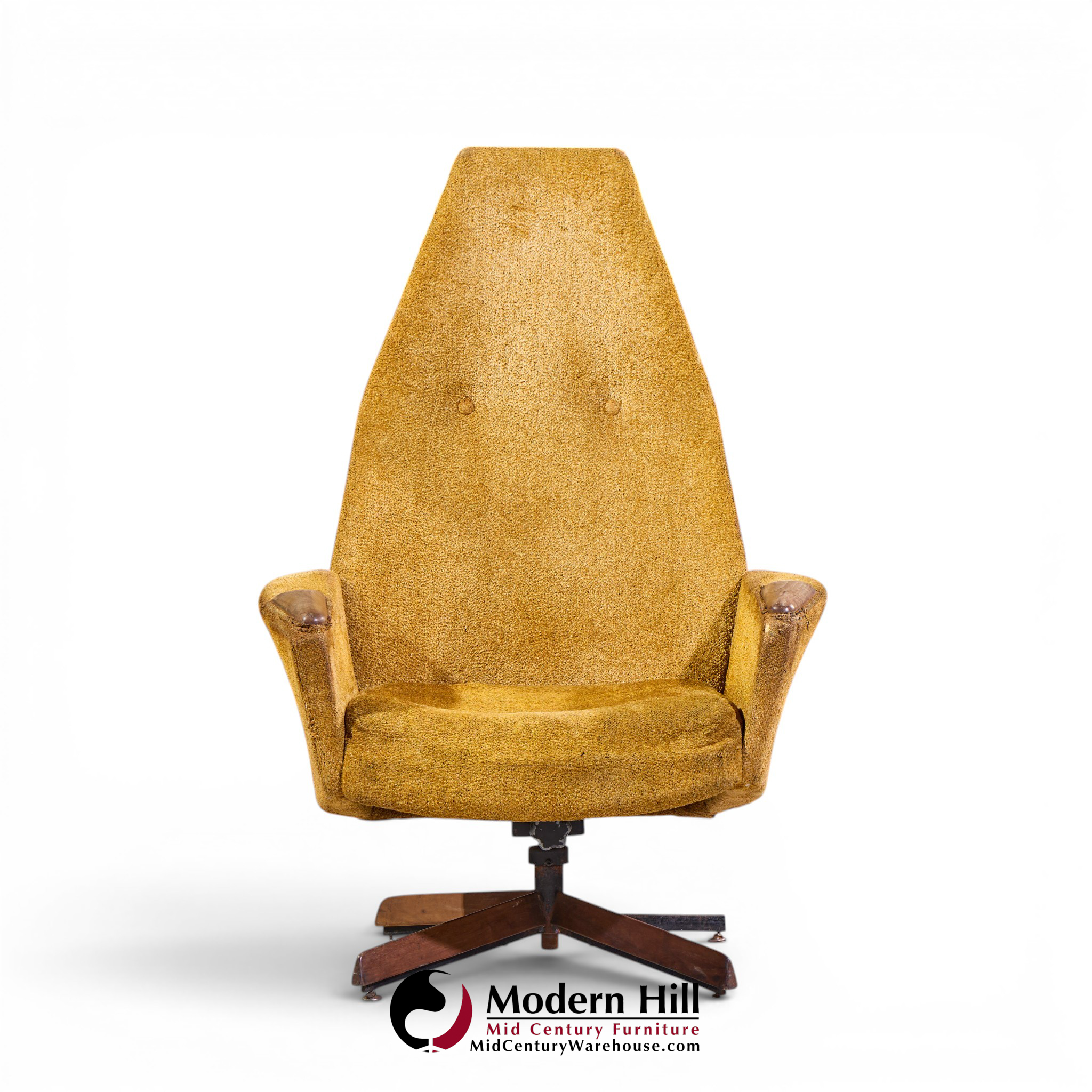 adrian pearsall mid century swivel chair