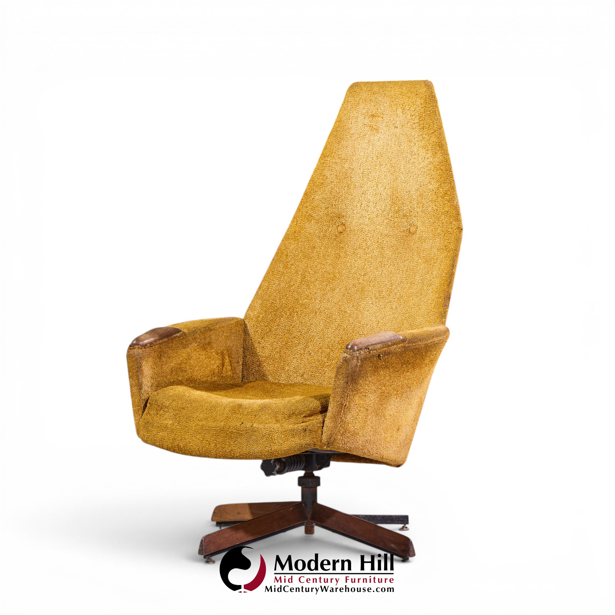 adrian pearsall mid century swivel chair