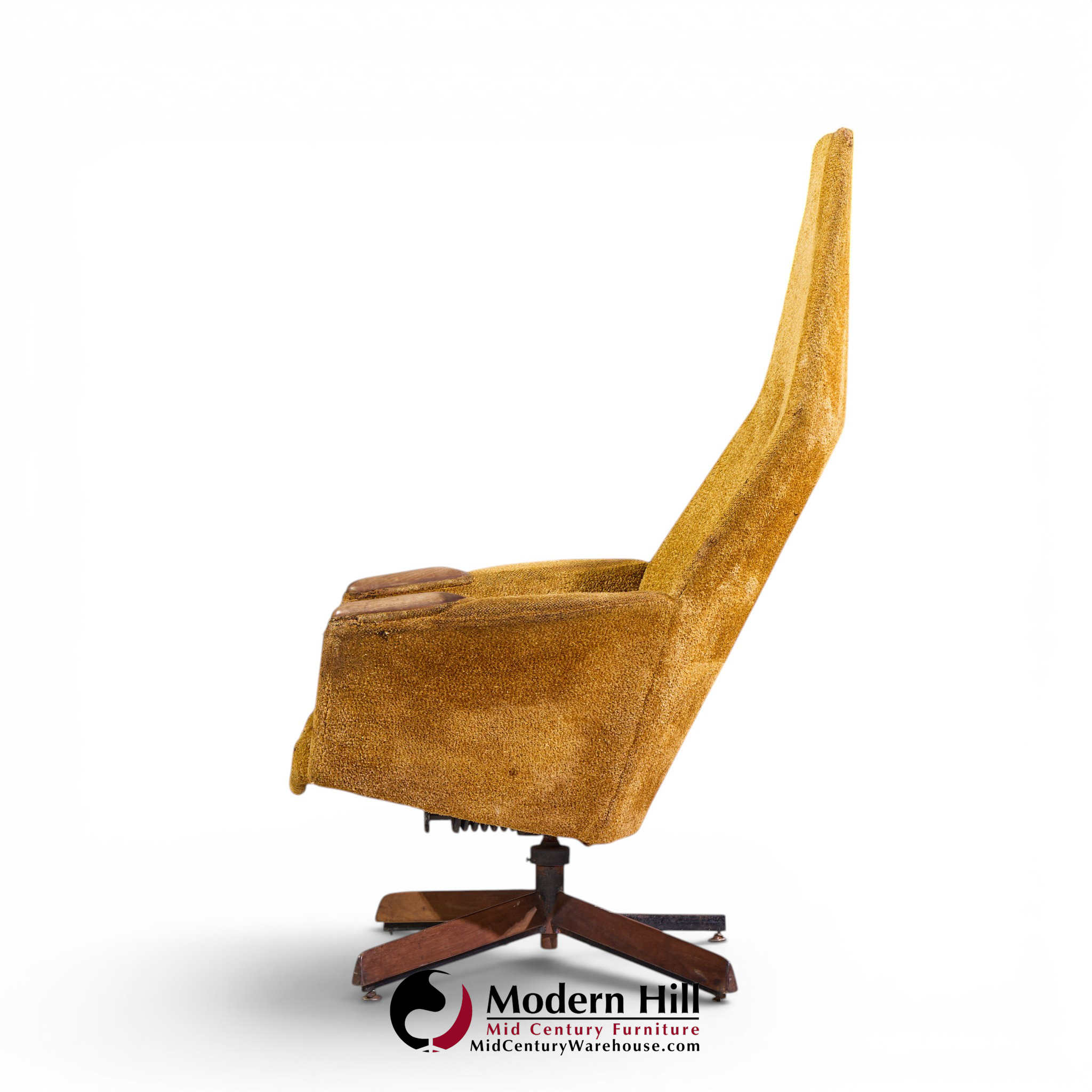 adrian pearsall mid century swivel chair