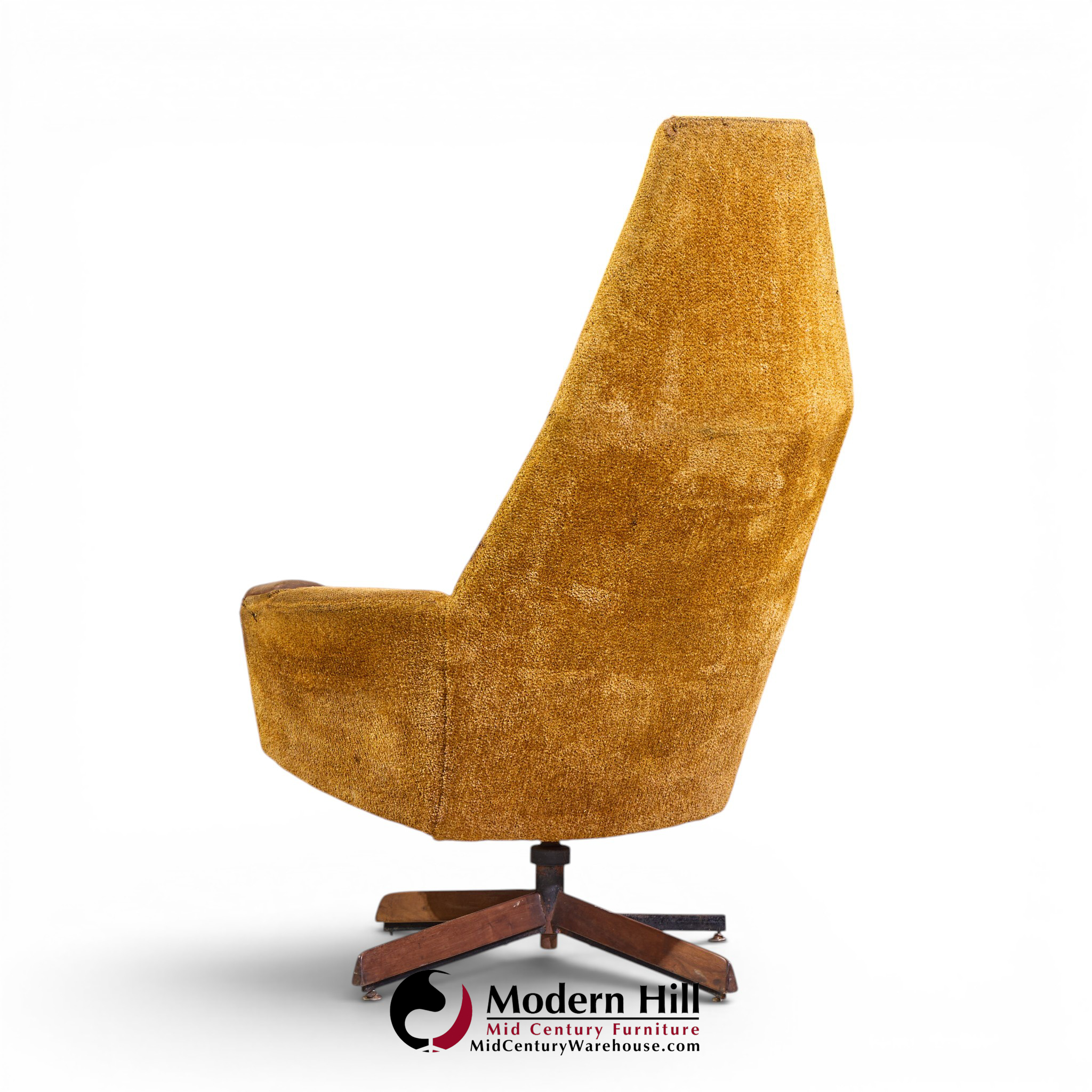 adrian pearsall mid century swivel chair