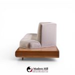 adrian pearsall for craft associates 2006-s mid century walnut sofa
