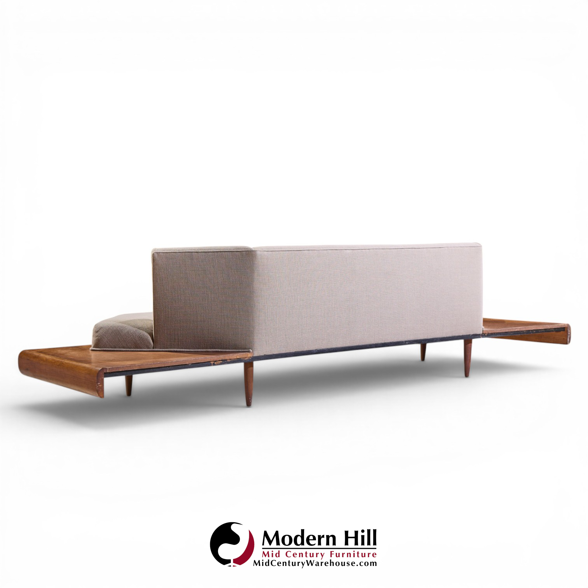 adrian pearsall for craft associates 2006-s mid century walnut sofa