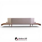 adrian pearsall for craft associates 2006-s mid century walnut sofa