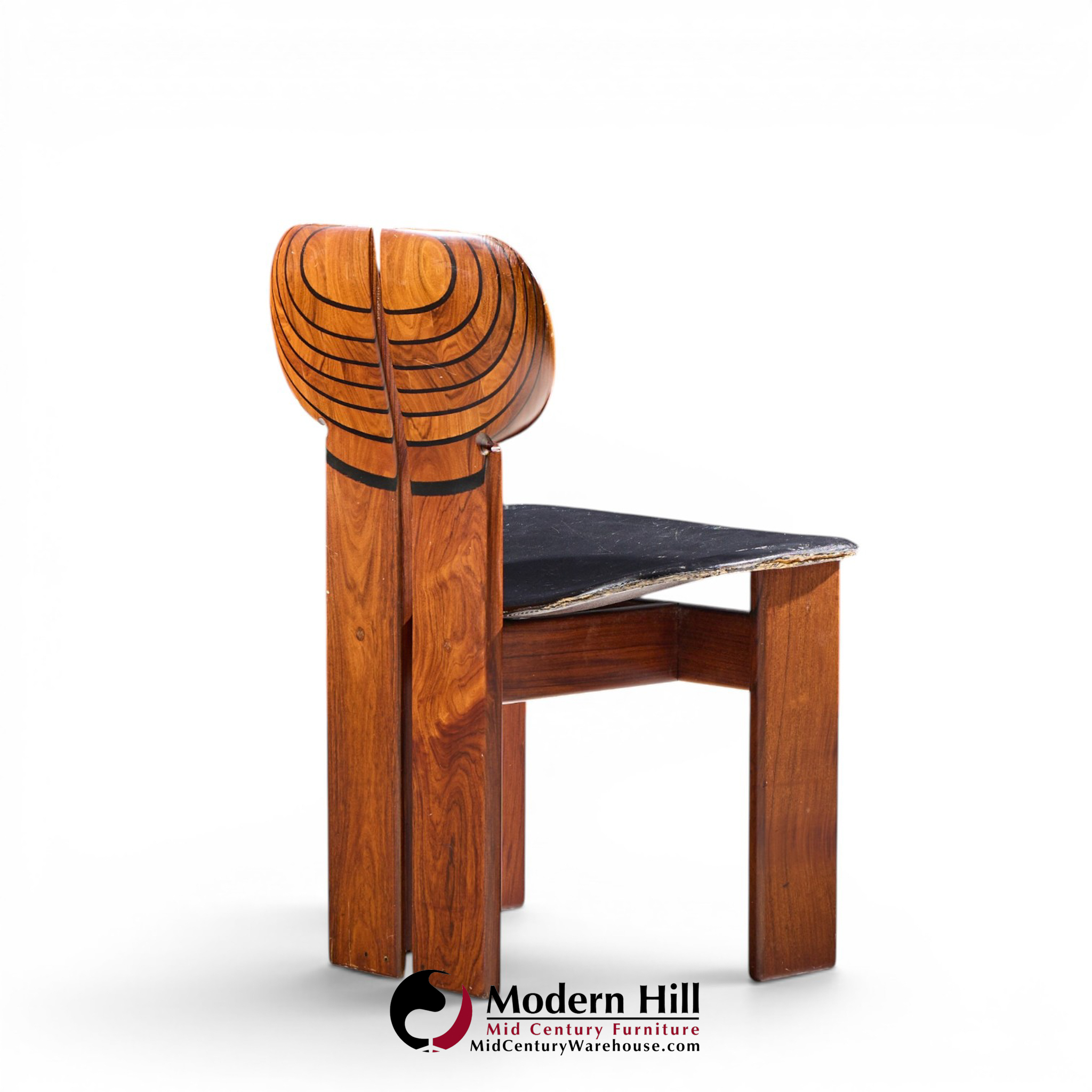 afra & tobia scarpa for maxalto africa mid century chairs - pair