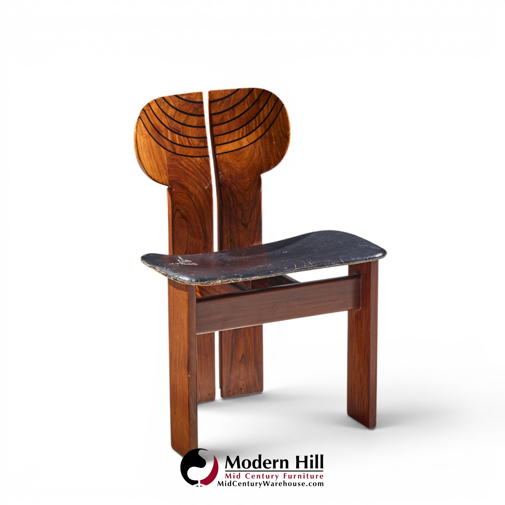 afra & tobia scarpa for maxalto africa mid century chairs - pair