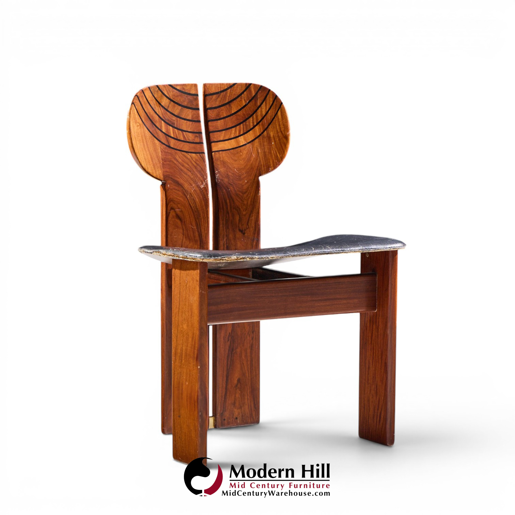 afra & tobia scarpa for maxalto africa mid century chairs - pair